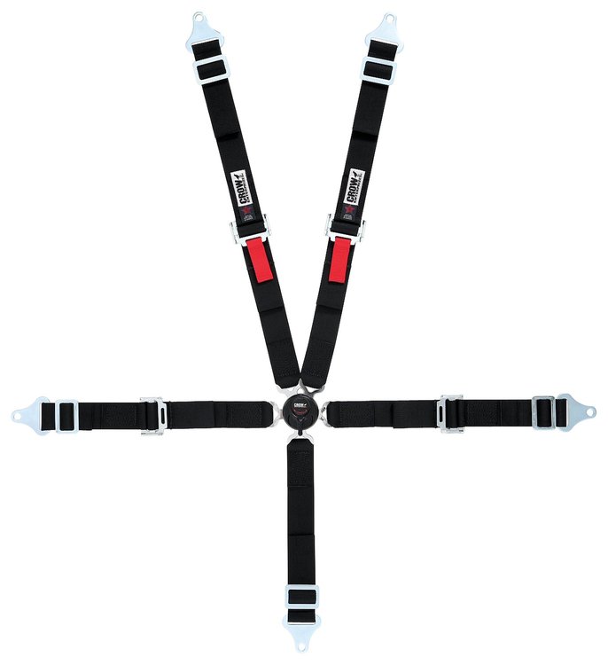 11175B-Q Junior Racing Harness [5-Point, 2 in., Latch and Link, Pull-Down, Black, Bolt-In]