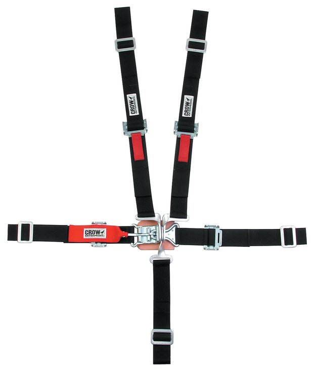 11184 Latch and Link Harness [5-Point, 2 in Belts, Pull-Down, Quarter Midget/Junior Dragster, Wrap-Around]