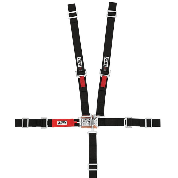 11184B-Q Junior Racing Harness [5-Point, 2 in., Latch and Link, Pull-Down, Black, Bolt-In]