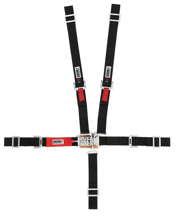 11184WB-Q Junior Racing Harness [5-Point, 2 in., Latch and Link, Pull-Down, Black, Wrap-Around]