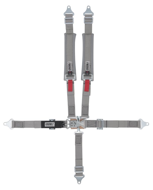 11186-Q Junior Racing Harness [5-Point, 2 in., Latch and Link, Pull-Down, Gray, Wrap-Around]