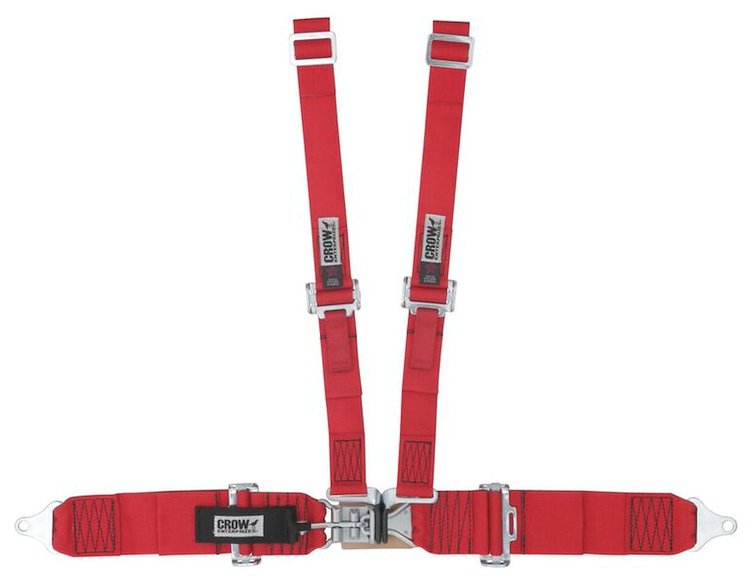 11214BP Harness [4-Point, 3 x 2 in Belts, Sand Car, Pads, Black Hardware, Bolt-In, Black]