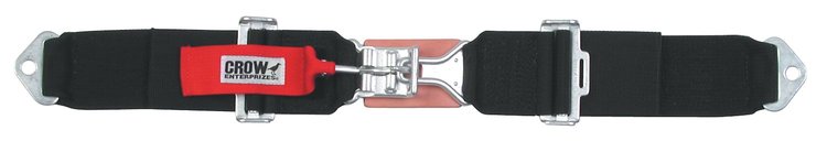 11224 Latch and Link Harness [3 in Belts, 50 in Length, Pull-Down, Bolt-In, Black]