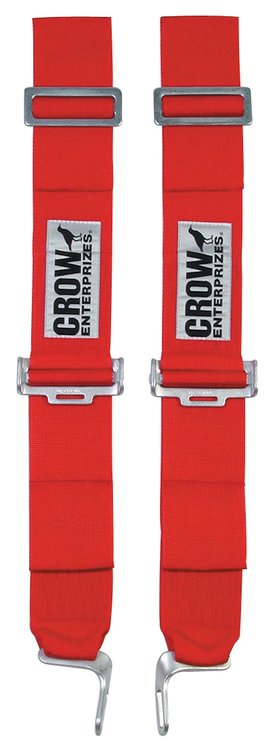 11362 Latch and Link Harness [3 in Belts, Wrap-Around, Red]