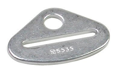11549BE Bent End Bracket Set [7/16 in Hole, Silver, Qty 2]