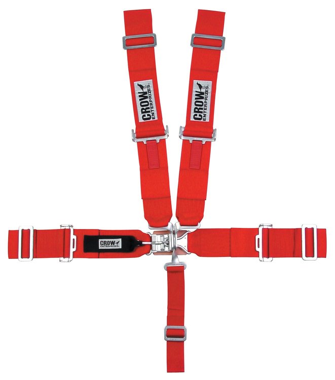 20014DBL Latch and Link Harness [5-Point, 3 in Belts, Pull-Up, Black]