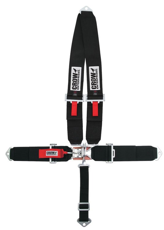 20023ADB Latch and Link Harness [5-Point, 3 in Belts, Pull-Up, V-Harness, Bolt-In, Blue]