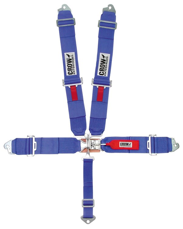 20043 Latch and Link Harness [5-Point, 3 in Belts, Pull-Up, Clip-In, Blue]