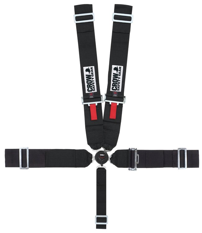 20064DBA 5-Point Kam Lock Individual Dog Bone Harness Safety Harness for Sprint Car Racing [3 in., Black]