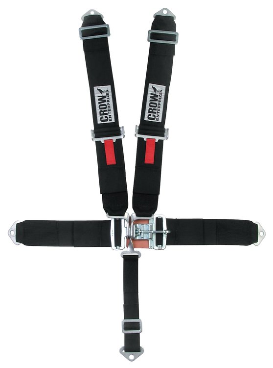 20074ST Quick Adjust Latch and Link Harness [5-Point, 3 in Belts, 40 in Length, Pull-Down, Black]