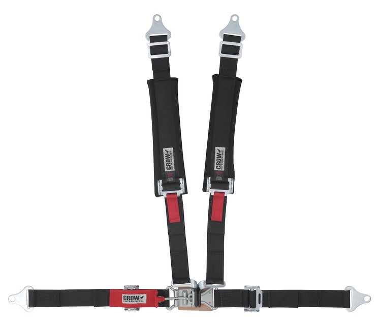 20105P Latch and Link Harness [4-Point, 2 x 2 in Belts, Sand Car, Pads, Bolt-In, Purple]