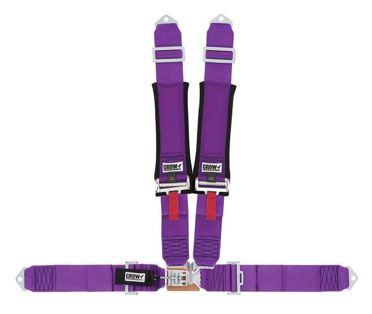20135 Latch and Link Harness [4-Point, 3 x 3 in Belts, Sand Car, Bolt-In, Wrap-Around, Purple]