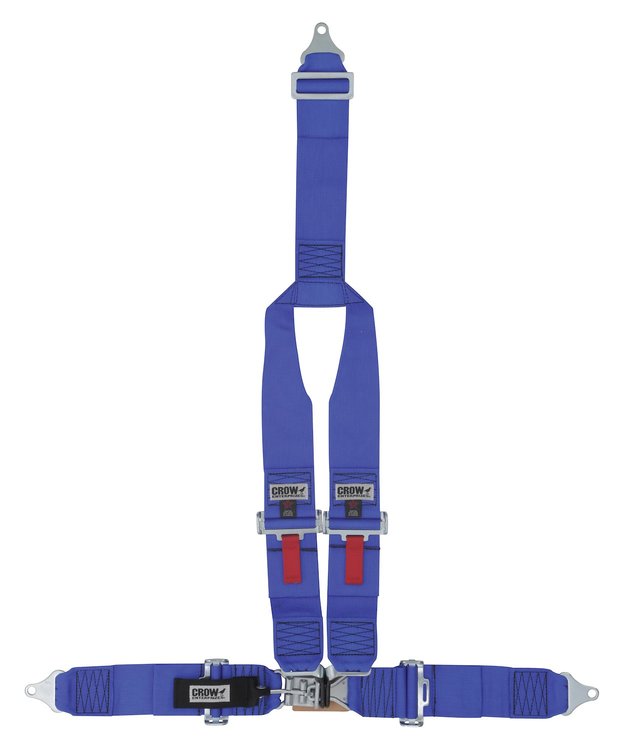 20142 Latch and Link Harness [4-Point, 3 x 3 in Belts, Sand Car, Y-Harness, Bolt-In, Wrap-Around, Red]