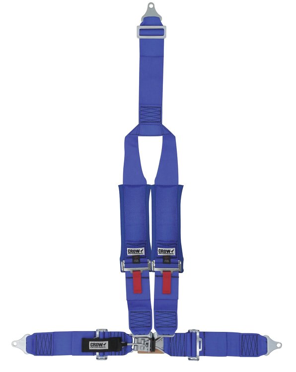20142P Latch and Link Harness [4-Point, 3 x 3 in Belts, Sand Car, Y-Harness, Pads, Bolt-In, Wrap-Around, Red]