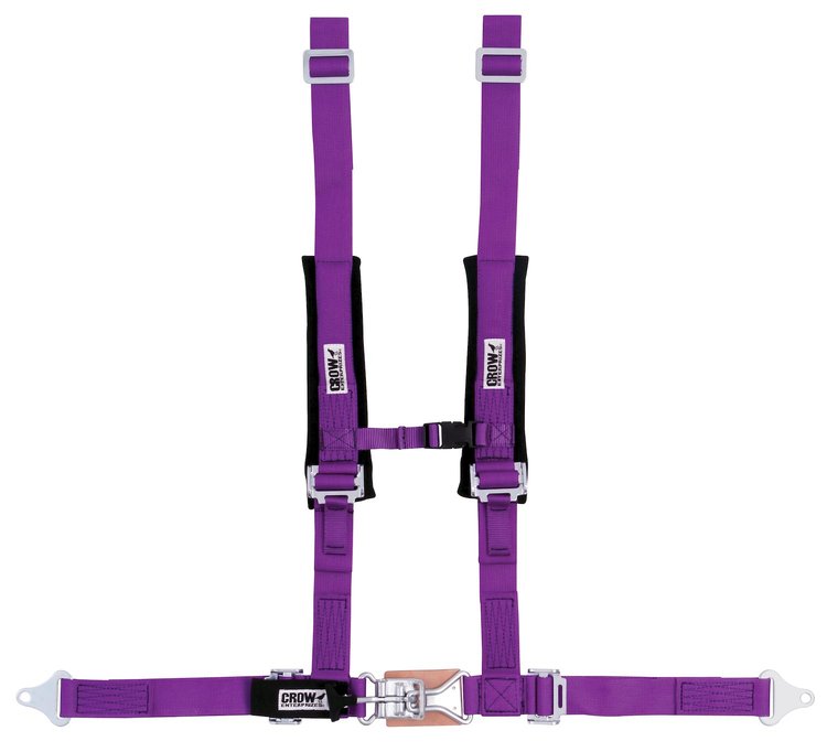 30106 Latch and Link Harness [4-Point, 2 x 2 in Belts, UTV Restraints, Individual, Pads, Plastic Sternum Buckle]
