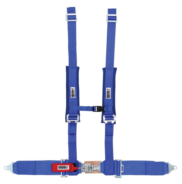 30122 Harness [4-Point, 3 x 2 in Belts, 50 in Length, Pull-Down, Pads, Plastic Sternum Buckle, Sewn onto Lap Belt, Bolt-In]