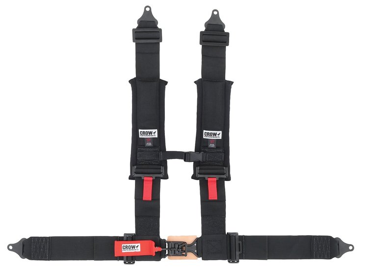 30174 Latch and Link Harness [4-Point, 2 x 2 in Belts, 50 in Length, Plastic Sternum Buckle, Sewn onto Lap Belt]