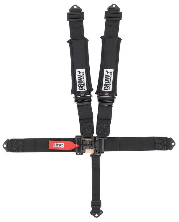 31074 Latch and Link Harness [5-Point, 3 x 3 in Belts, 50 in Length, Pull-Down, Pads, Aluminum Adjusters, Black Hardware]