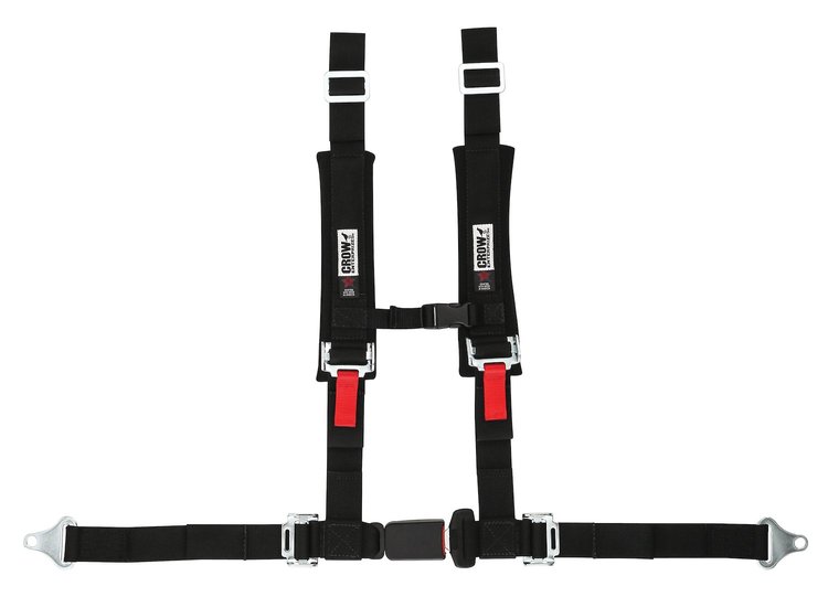 32092 Harness [4-Point, 2 x 2 in Belts, 50 in Length, Pull-Down, Individual, Pads, Red]