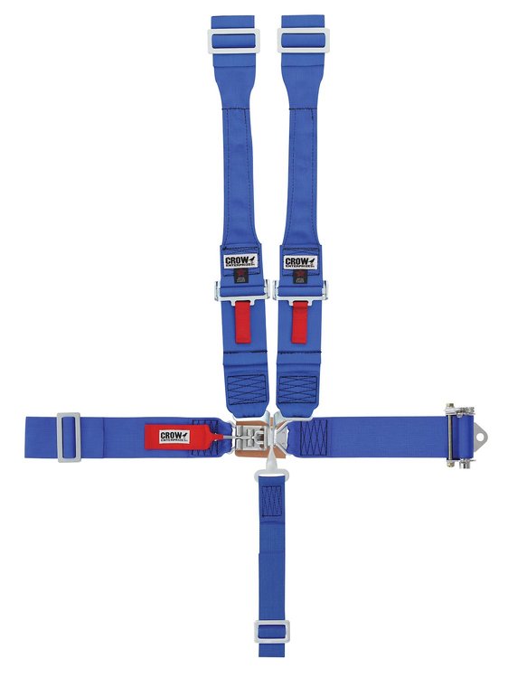40063 Latch and Link Harness [5-Point, 3 in Belts, Sprint Car, Dog Bone, Ratchet, Right Side, Stationary Side, Wrap-Around]