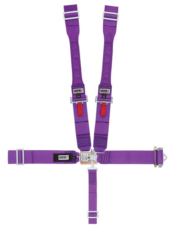 40065 Latch and Link Harness [5-Point, 3 in Belts, Sprint Car, Dog Bone, Ratchet, Right Side, Stationary Side, Wrap-Around]