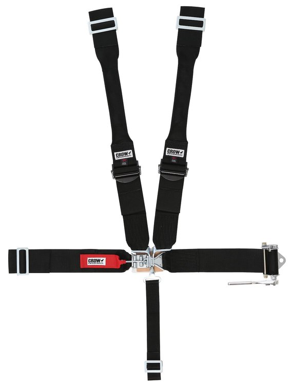 40084RS Latch and Link Harness [5-Point, 3 in Belts, Sprint Car, Dog Bone, Aluminum Adjusters, Ratchet, Left Side]