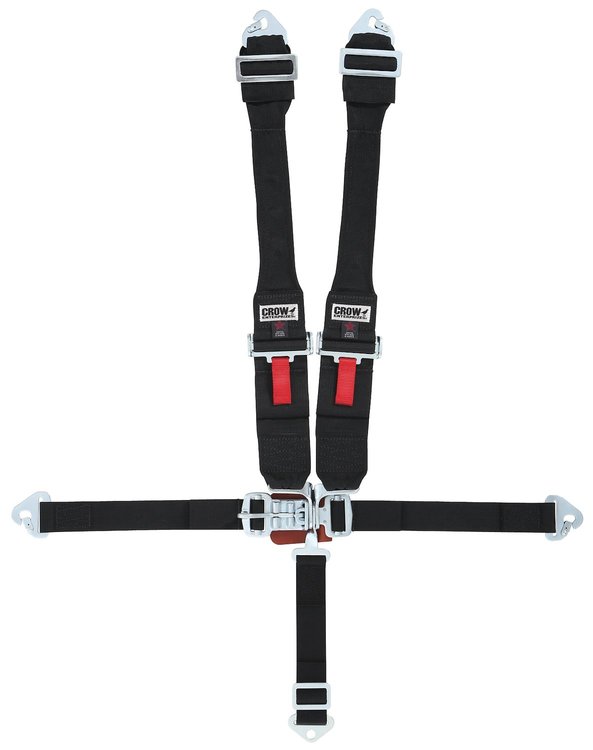 41054 Kamlock Harness [5-Point, 3 in Belts, Sprint Car, Ratchet, Right Side, Stationary Side, Bolt-In, Black]