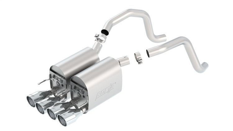 Axle-Back Exhaust System 2005-2008 Corvette C6 6.0/6.2L