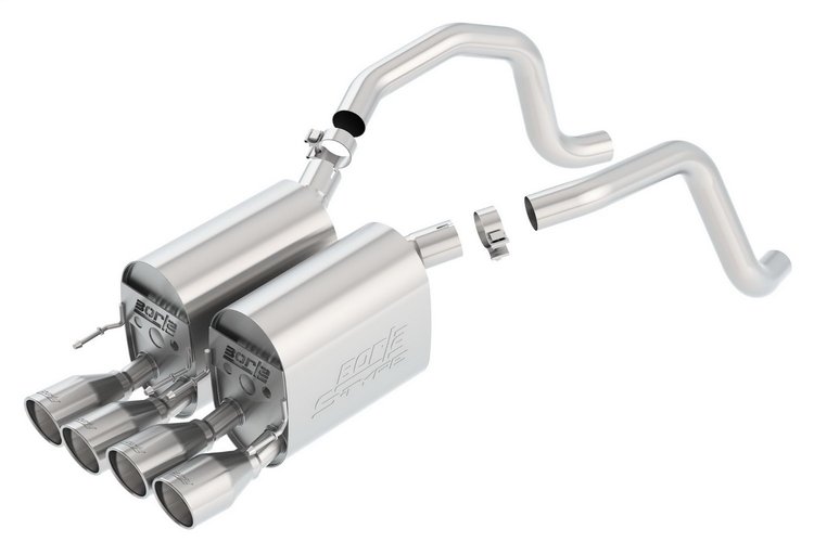 Axle-Back Exhaust System 2005-2008 Corvette C6 6.0/6.2L