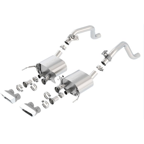 Rear-Section Exhaust System 2014-15 Chevy Corvette C7 6.2L