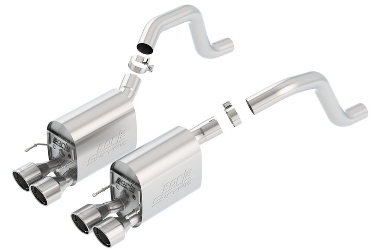 11917 S-Type II Axle-Back Exhaust System for 2006–2013 Chevrolet Corvette Z06, ZR1 C6 6.2L, 7.0L V8