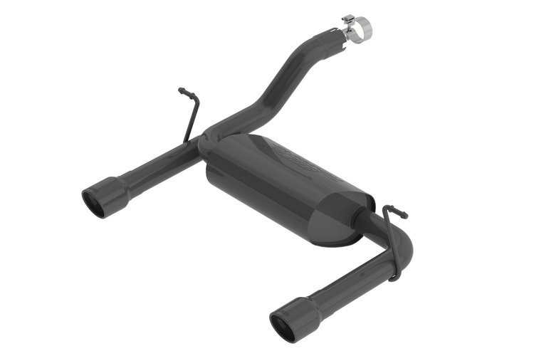 Axle-Back Exhaust System With Touring Muffler for 2018 Jeep Wrangler JL/JLU 3.6L V6 - Black Tips