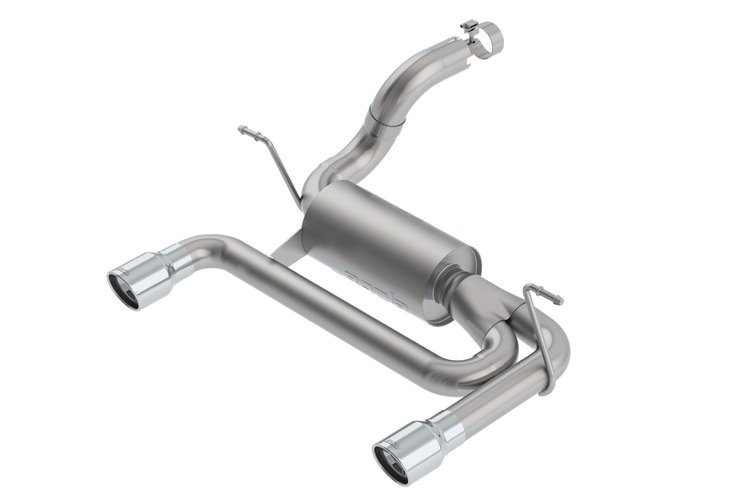 Axle-Back Exhaust System With S-Type Muffler for 2018 Jeep Wrangler JL/JLU 3.6L V6 - Polished Tips