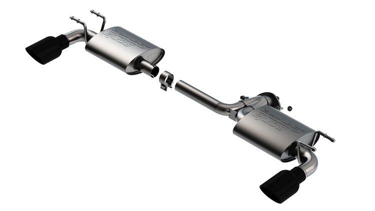 11970BC S-Type Axle-Back Exhaust System for 2019–2024 Mazda 3 2.5L 4 Cyl.
