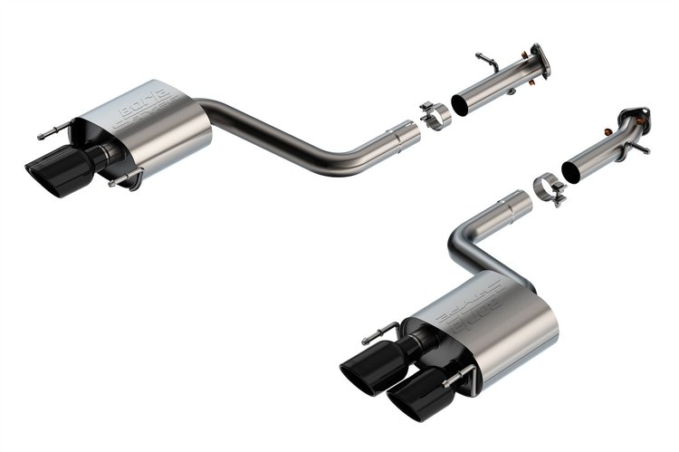 11981BC Axle-Back Exhaust System S-Type for 2016-2017 Lexus IS200t, Fits Select Lexus IS300 [Black Tips]