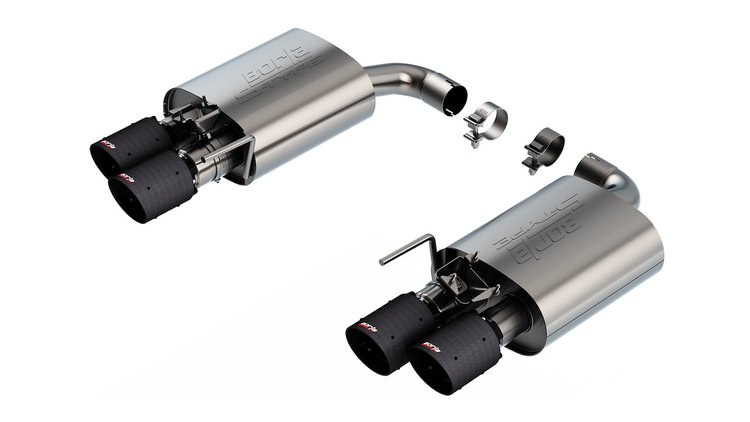 11985CFBA S-Type Axle-Back Exhaust System Fits Select Ford Mustang GT 5.0L V8 with Active Exhaust