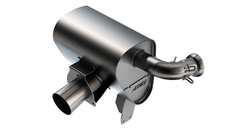 12678CB ATAK Axle-Back Exhaust System for 2017–2023 Can-Am Maverick X3 900cc 3 Cyl. Turbo