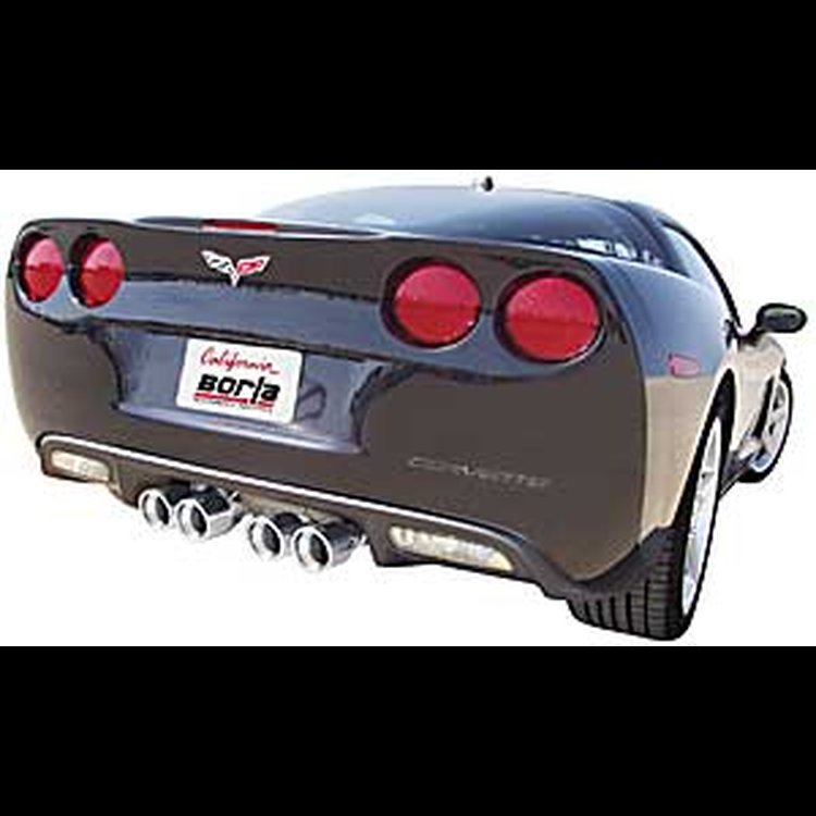 2005 Corvette C6 6.0L V8 RWD AT/MT 2DR Dual Round Angle Cut Tips