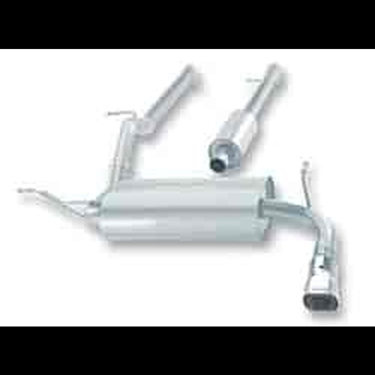Cat-Back Exhaust System 2007-11 Wrangler 4-Door 3.8L