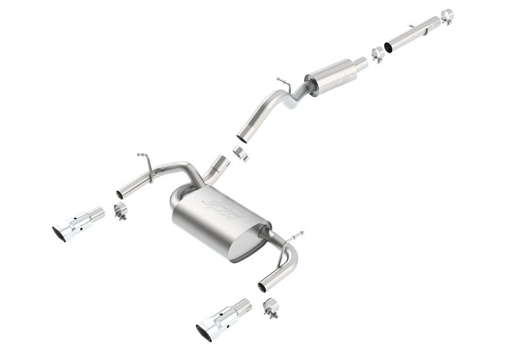 Cat-Back Exhaust System 2007-2011 Jeep Wrangler 2-Door 3.8L