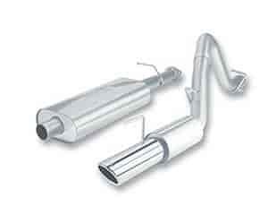 Cat-Back System Incl. Connecting Pipes/Mufflers/Tips/Mounting Hardware/4 in. Round