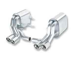 Cat-Back System Incl. Connecting Pipes/Mufflers/Tips/Mounting Hardware/3.19 in. Round