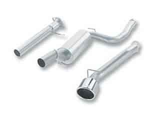 Cat-Back System Incl. Connecting Pipes/Mufflers/Tips/Mounting Hardware/5 in. Round