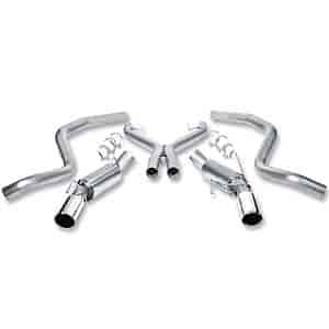 Cat-Back Exhaust System With Touring Mufflers for 2005-2009 Ford Mustang GT 4.6L V8 / Ford Mustang Shelby GT500 5.4L SC V8