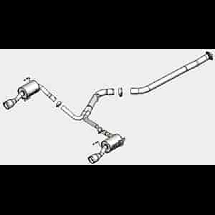 2010 for Subaru Imprezza WRX Sedan 2.5L Turbo Split Rear Exit