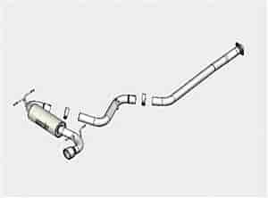 2010 for Subaru Imprezza WRX Hatchback 2.5L Turbo Single Rear Exit