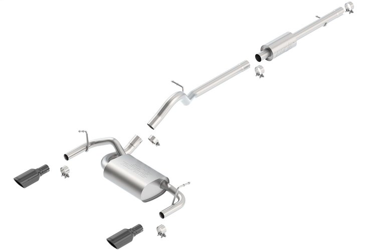 Cat-Back Exhaust System 2012-2018 Jeep Wrangler JK Unlimited 3.6L
