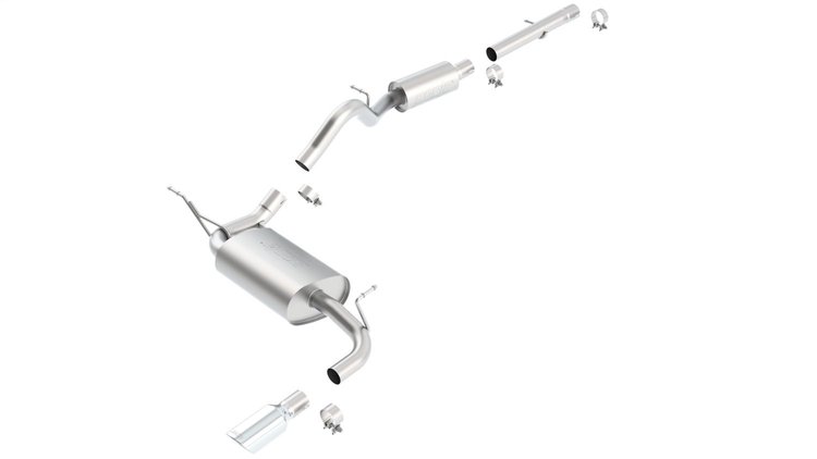 Cat-Back Exhaust System 2012-2018 Jeep Wrangler JK Unlimited 3.6L