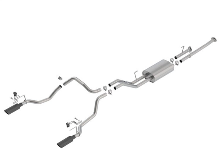 140638BC Touring Cat-Back Exhaust System for 2014–2021 Toyota Tundra 4.6L, 5.7L V8