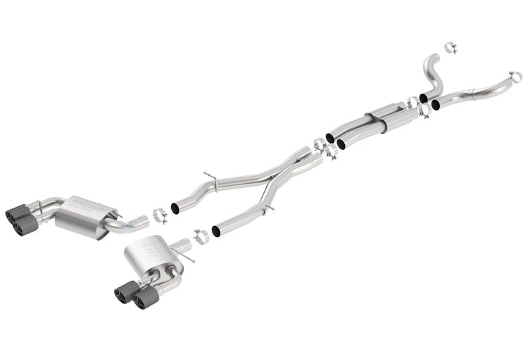140687CF S-Type Cat-Back Exhaust System for 2016–2024 Chevrolet Camaro SS, 2020–2024 Camaro LT1 6.2L V8 with NPP